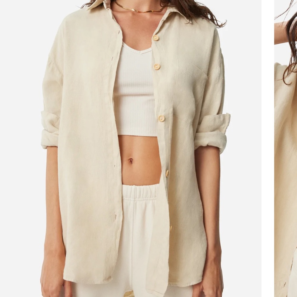 MATE The Label Linen Long Sleeve Shirt - Picture 1 of 8